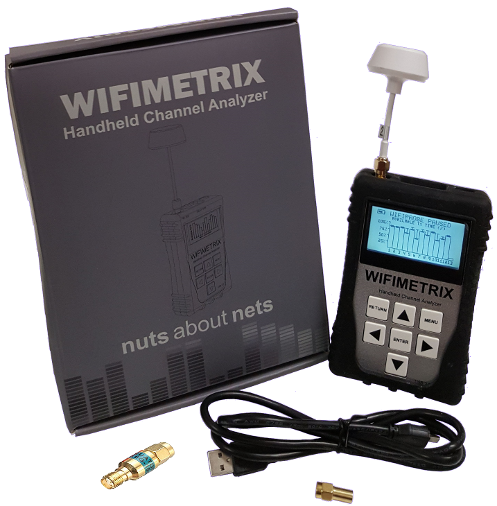 WifiMETRIX 2.4x and 5.x GHz Channel Analyzer